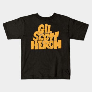 Gil Scott-Heron - Soul and Jazz Legend - Poet and Spoken Word Artist Kids T-Shirt